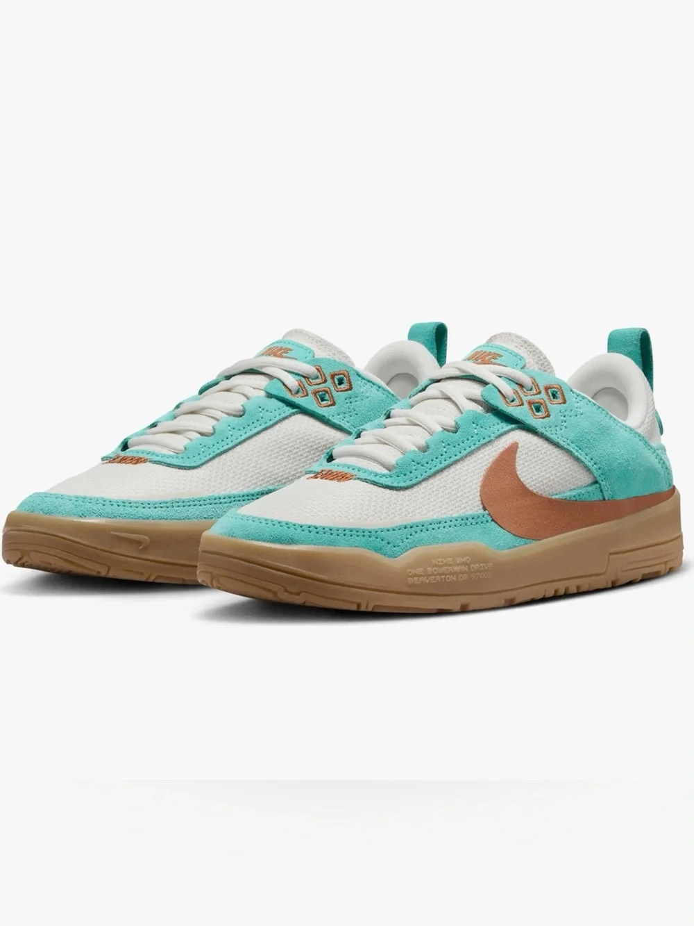 Nike SB Air Zoom Heritage 86 Aqua Gum Skate Shoes Youth 5.5Y / Women’s 7